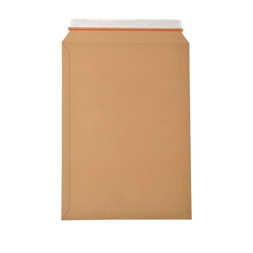 Enveloppe carton B-Box 7 MARRON format 320x455 mm - par 100