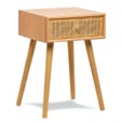 Table de chevet nuit appoint scandinave en bois tiroir 40x36x70cm