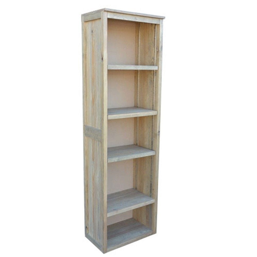 Armoire étagères étroite bois vieilli 60 x 37 x 200 cm Armoire étagères étroite bois vieilli 60 x 37 x 200 cm