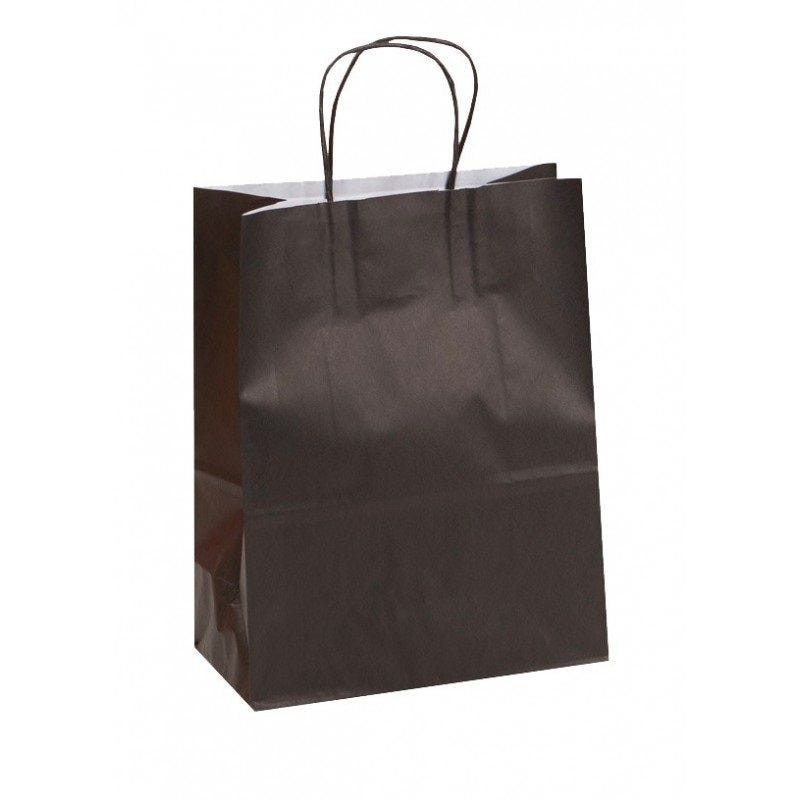 Sac kraft 90g noir - 23x12x30 cm- par 250 Sac kraft 90g noir - 23x12x30 cm- par 250