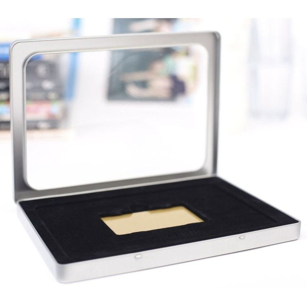 Boite A5 avecfenêtre feutrine pour carte Mediaboxs 21,5x15,5x1,3cm métal par 40 Boite A5 avecfenêtre feutrine pour carte Mediaboxs 21,5x15,5x1,3cm métal par 40