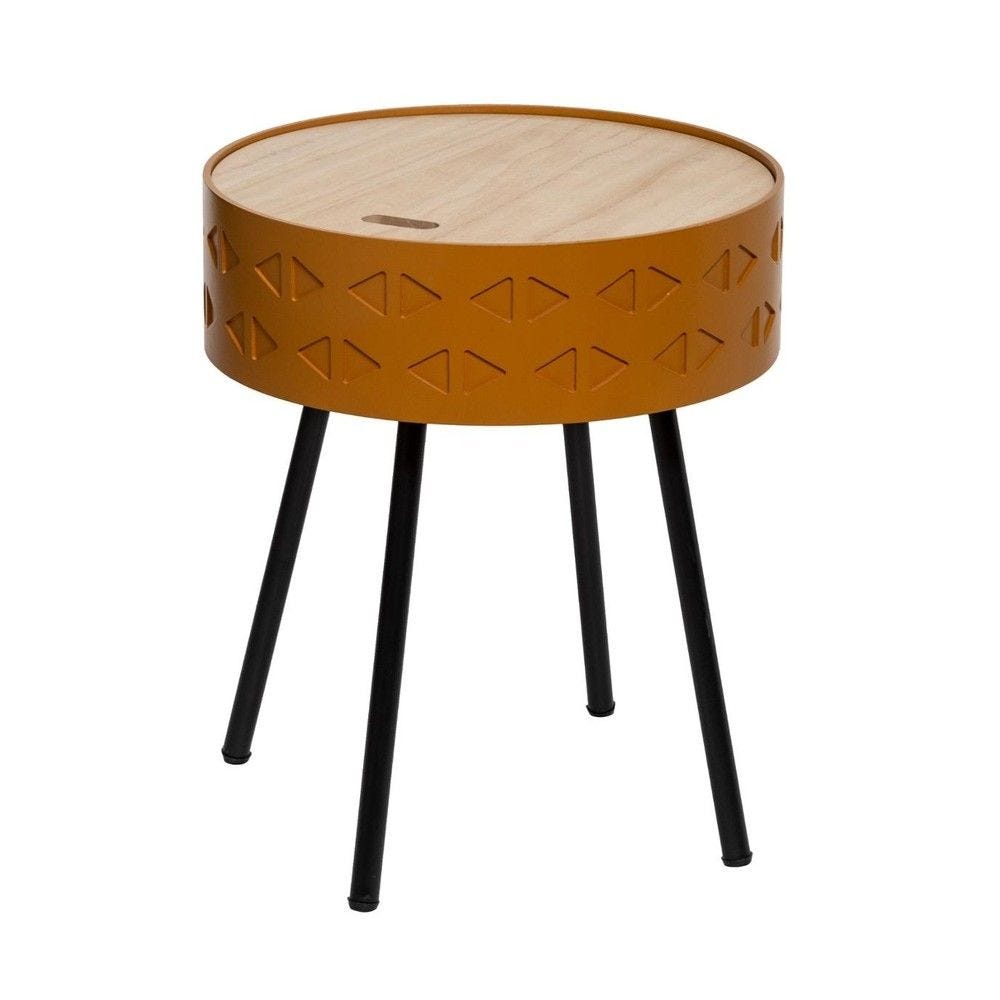 2 en 1 table à café et coffre de rangement moutarde 2 en 1 table à café et coffre de rangement moutarde