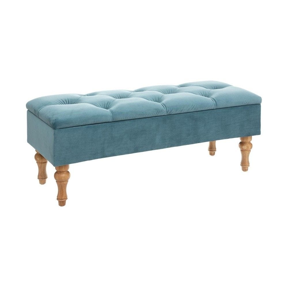 2 en 1 banquette et coffre en velours 102x38x41cm 2 en 1 banquette et coffre en velours 102x38x41cm