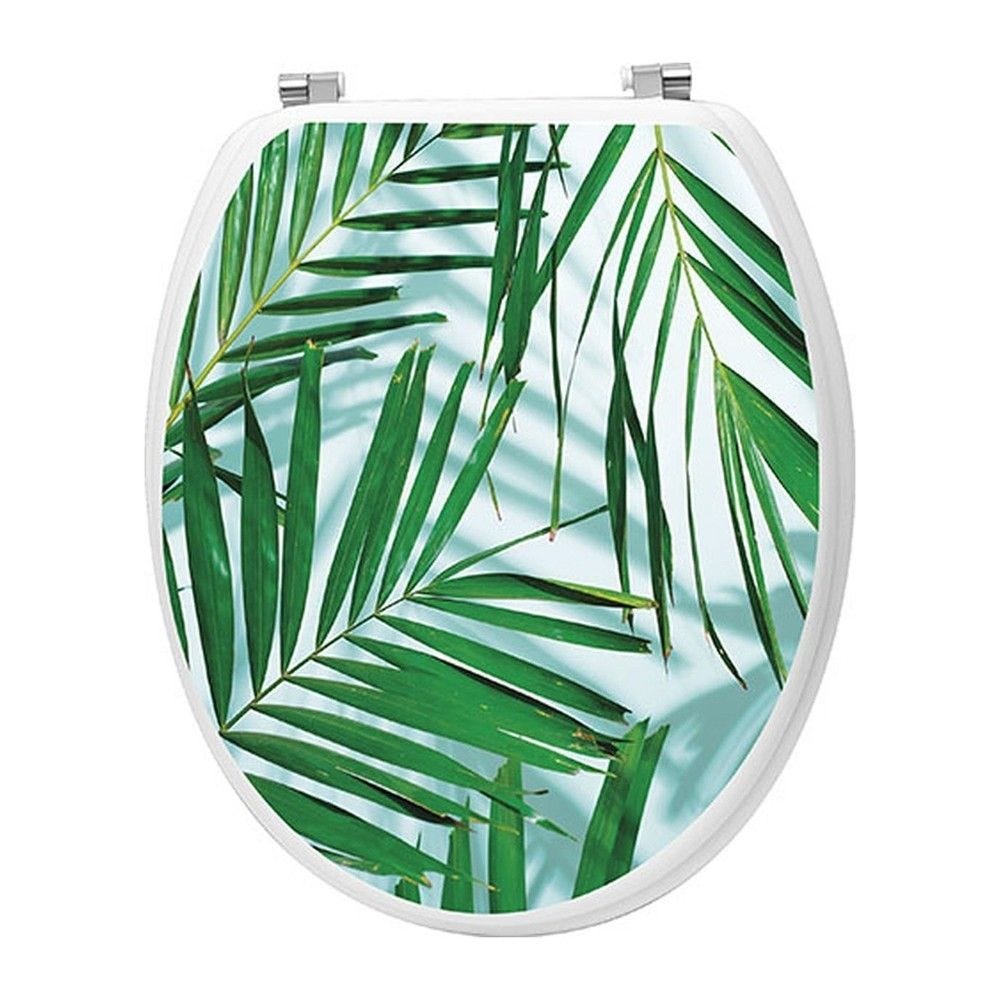 Abattant WC en bois déco palmista avec kit fixation en acier inoxydable Abattant WC en bois déco palmista avec kit fixation en acier inoxydable