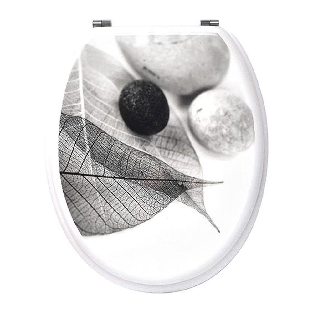 Abattant WC en bois déco urban garden avec kit fixation en acier inoxydable Abattant WC en bois déco urban garden avec kit fixation en acier inoxydable
