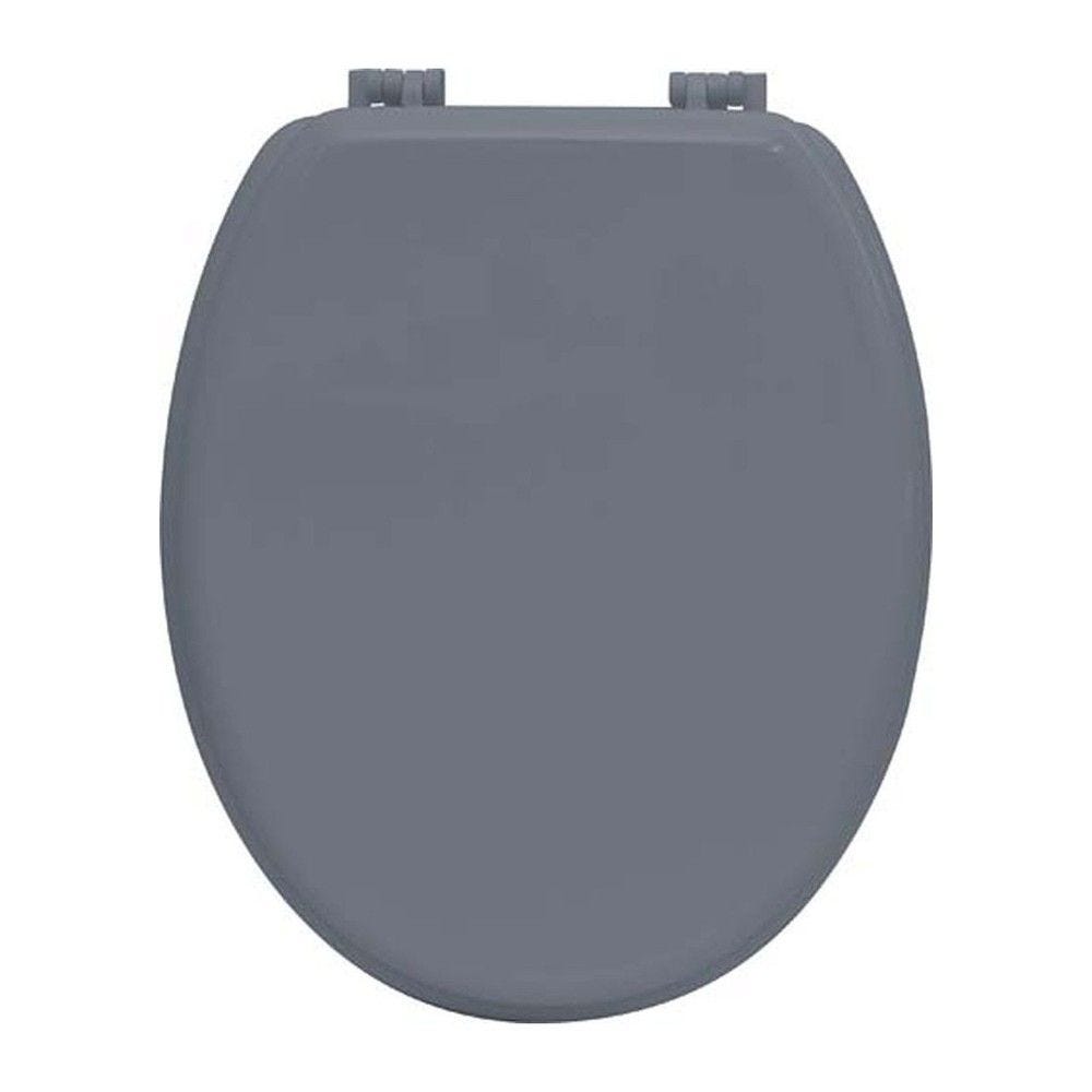 Abattant WC en bois gris mat avec kit de fixation Abattant WC en bois gris mat avec kit de fixation