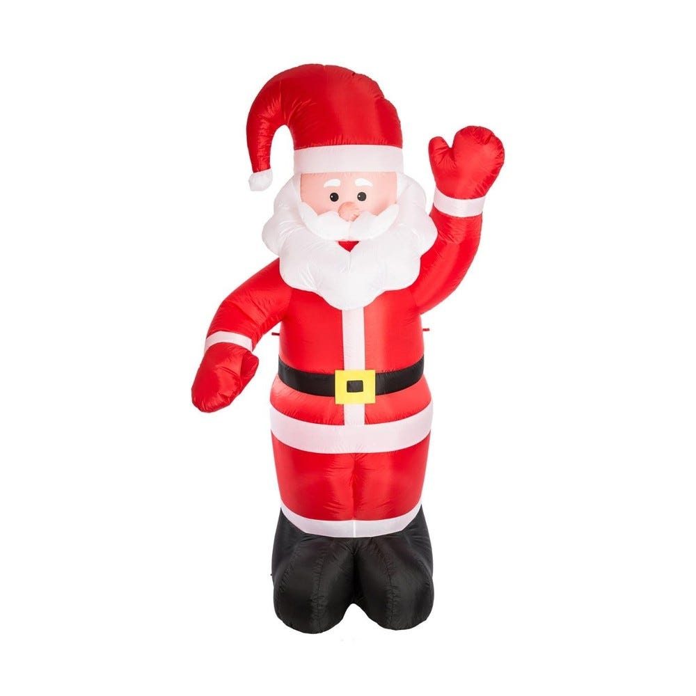 Automate gonflable père noël rouge et blanc H180cm Automate gonflable père noël rouge et blanc H180cm