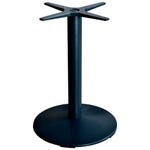 Piètement de table base ronde en aluminium noir  H72 Ø52cm
