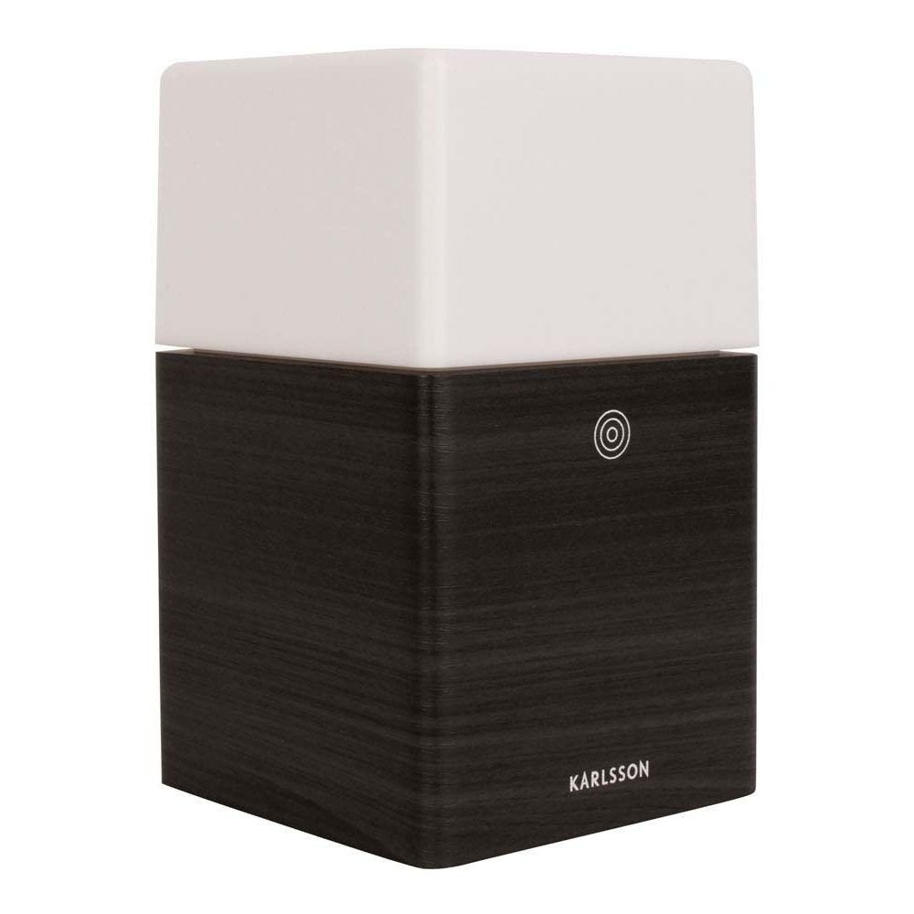Réveil en bois lumière givrée LED Réveil en bois lumière givrée LED