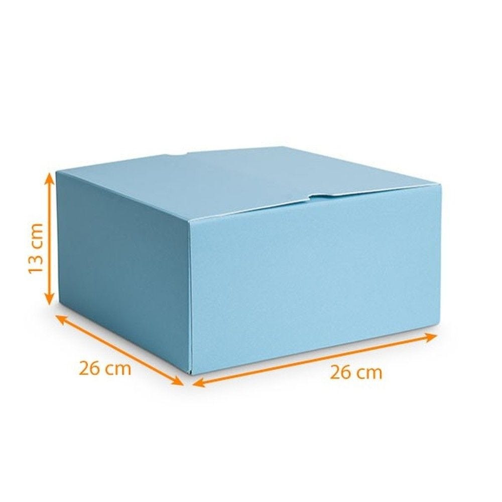 Boîte à glace isolante par 25 bleu 26x26x13cm Boîte à glace isolante par 25 bleu 26x26x13cm