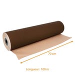 Rouleau papier kraft 'brun foncé' 0,70x100m réf. 053 28 par 1