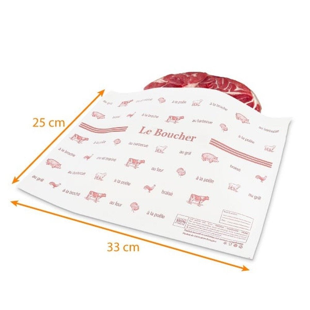 Pochette adhésives boucherie 250x330mm par 500 Pochette adhésives boucherie 250x330mm par 500