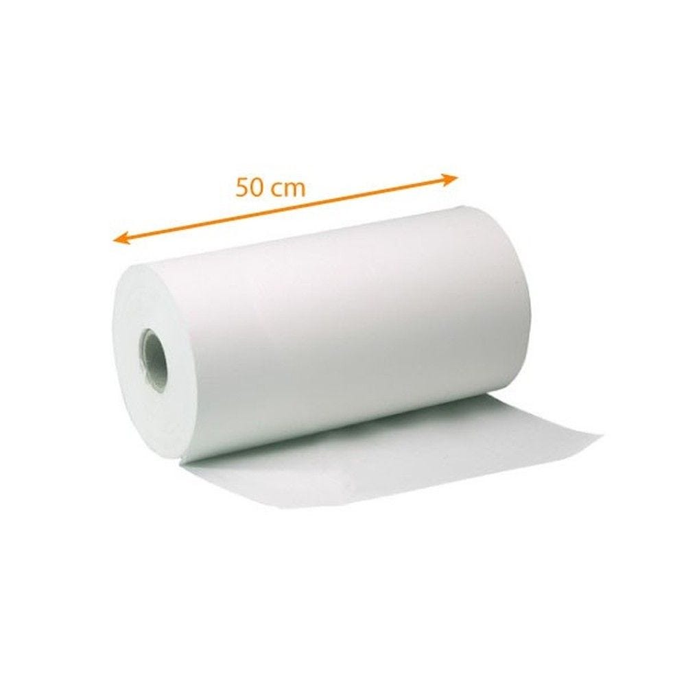 Thermosoudable blanc 38+9g/m2 en bobinot comptoir de 50cm carton de 10kg Thermosoudable blanc 38+9g/m2 en bobinot comptoir de 50cm carton de 10kg
