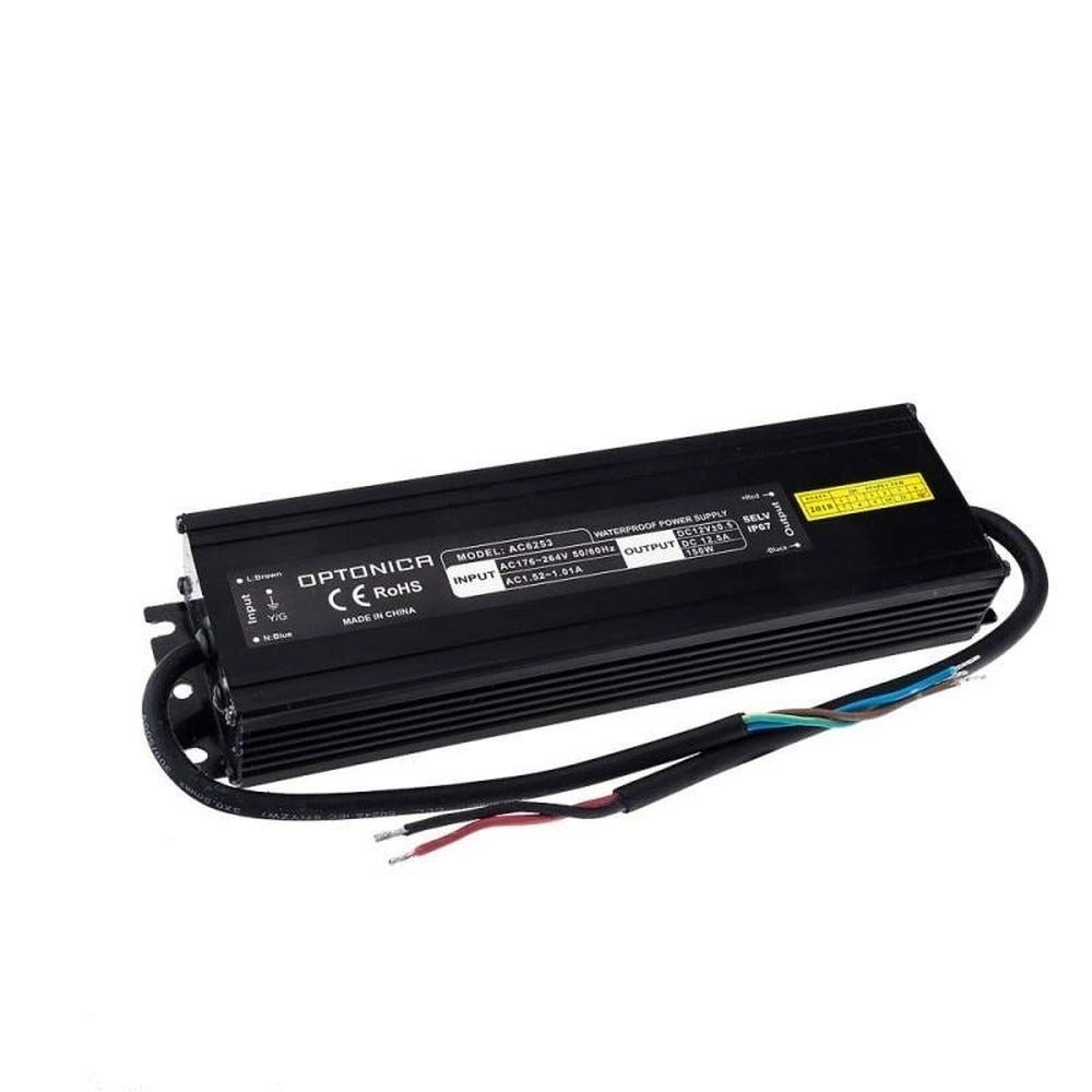 Alimentation LED dc12v 150w 12.5a étanche IP67 Alimentation LED dc12v 150w 12.5a étanche IP67