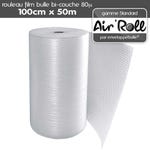 Rouleau film bulle d'air l. 100 cm x L. 50 mètres - gamme Air'Roll STANDARD