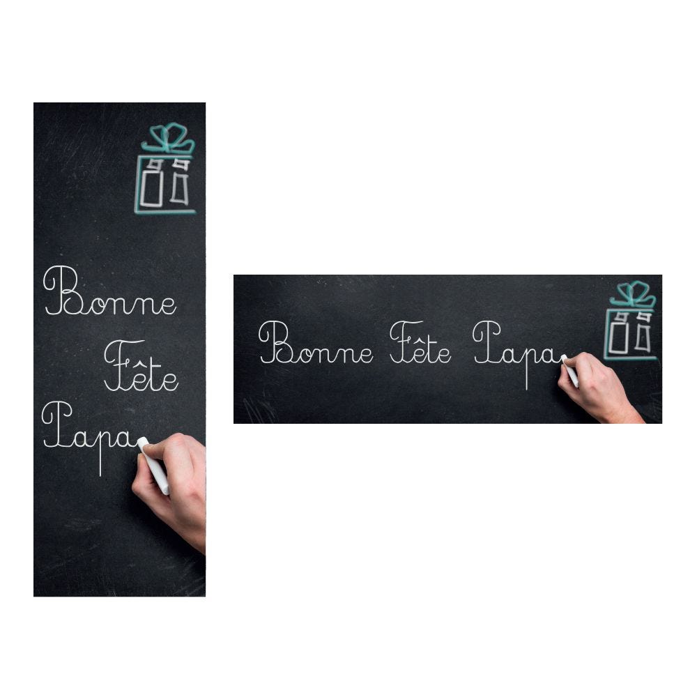 Kit affiches fête des pères - 1 affiche 115x40 cm + 1 affiche 40x115cm - N°1 Kit affiches fête des pères - 1 affiche 115x40 cm + 1 affiche 40x115cm - N°1