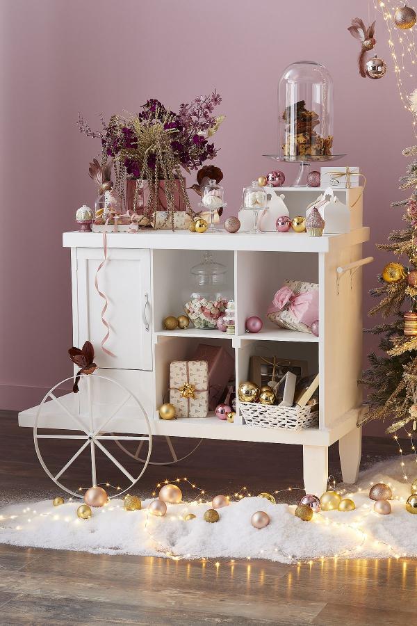 Branche décorative spéciale fêtes or pailleté H95cm - RETIF